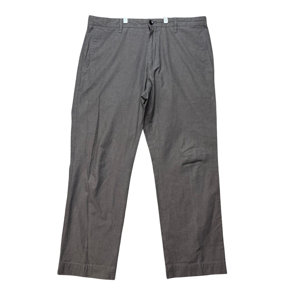 Banana Republic Straight Fit Pants Mens 35x30 Brown Straight Leg Flat Front EUC